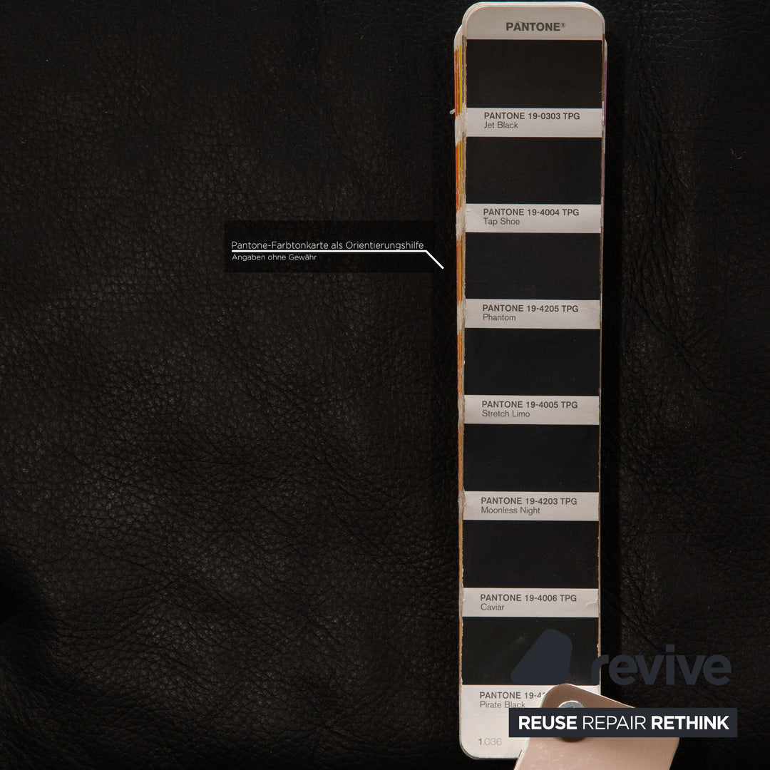 de Sede DS 450 Leder Sofa Schwarz Zweisitzer Couch Funktion Relaxfunktion