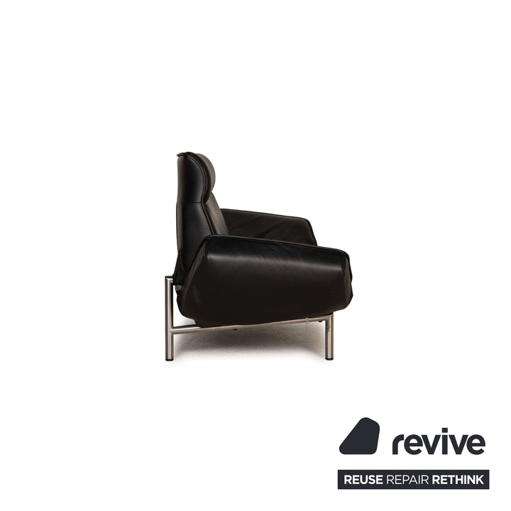 de Sede DS 450 Leder Sofa Schwarz Zweisitzer Couch Funktion Relaxfunktion