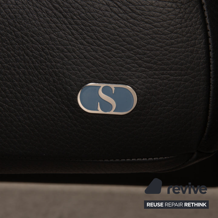 de Sede DS 450 Leder Sofa Schwarz Zweisitzer Couch Funktion Relaxfunktion