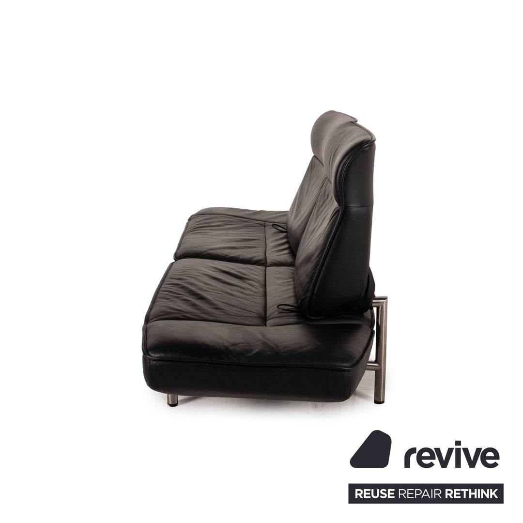 de Sede DS 450 Leder Sofa Schwarz Zweisitzer Funktion
