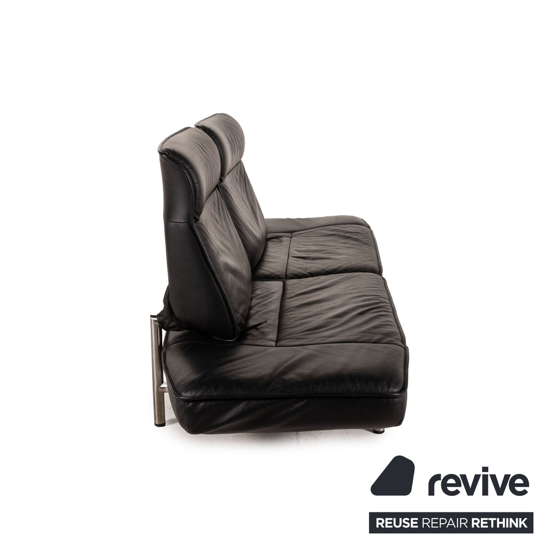de Sede DS 450 Leder Sofa Schwarz Zweisitzer Funktion