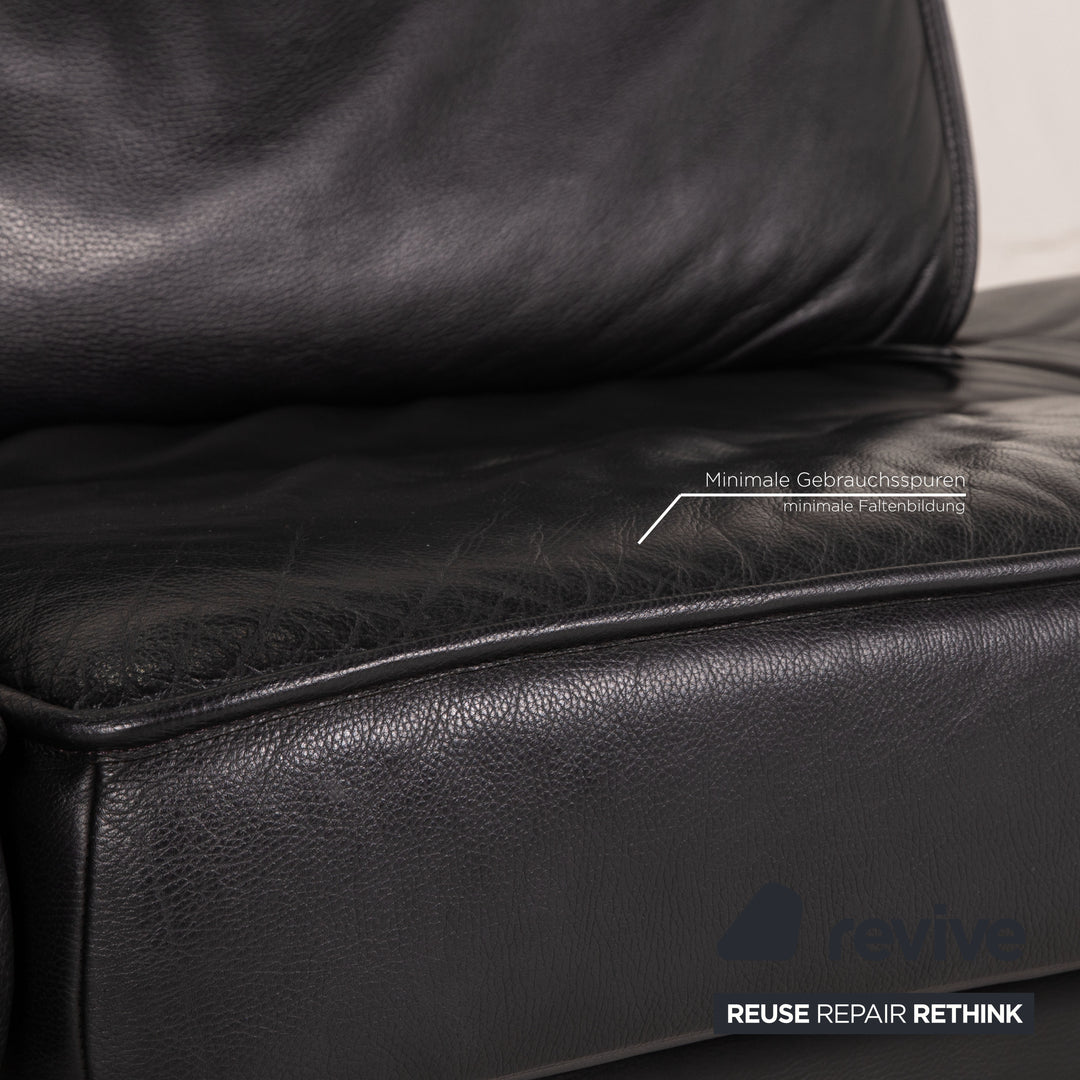 de Sede DS 450 Leder Sofa Schwarz Zweisitzer Funktion