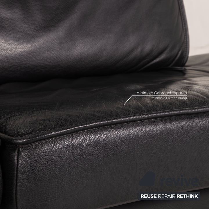 de Sede DS 450 Leder Sofa Schwarz Zweisitzer Funktion