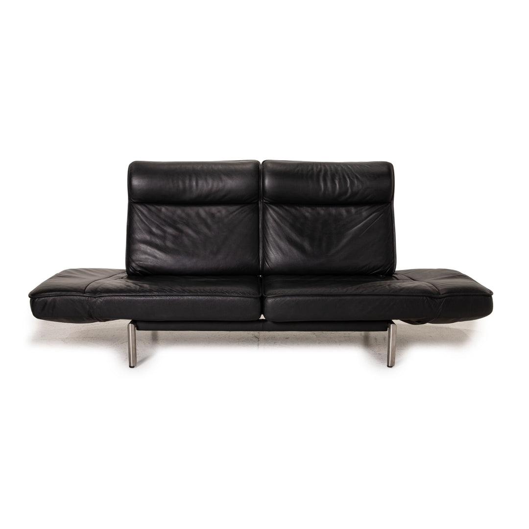 de Sede DS 450 Leder Sofa Schwarz Zweisitzer Funktion Relaxfunktion