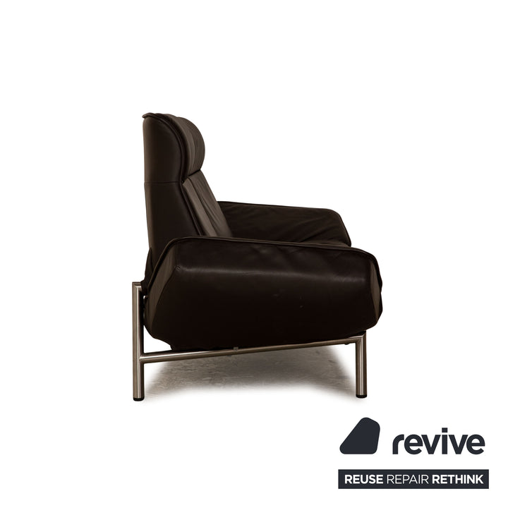 de Sede DS 450 Leder Zweisitzer Braun Sofa Couch manuelle Funktion Relaxfunktion