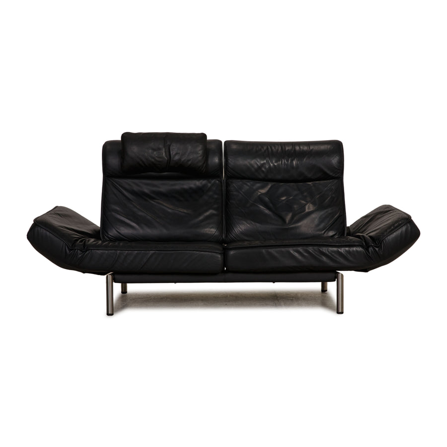 de Sede DS 450 Leder Zweisitzer Dunkelblau Sofa Couch Funktion
