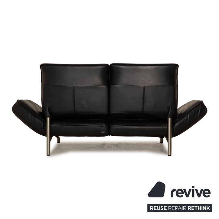 de Sede DS 450 Leder Zweisitzer Dunkelblau Sofa Couch manuelle Funktion Relaxfunktion