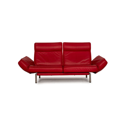 de Sede DS 450 Leder Zweisitzer Rot Sofa Couch Funktion