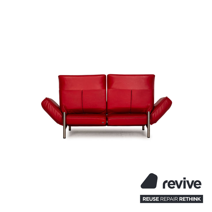de Sede DS 450 Leder Zweisitzer Rot Sofa Couch Funktion