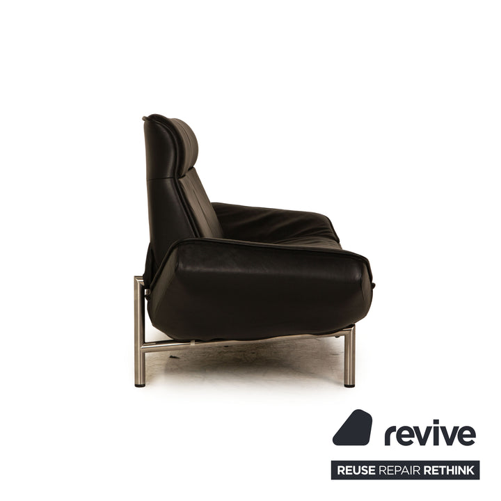 de Sede DS 450 Leder Zweisitzer Schwarz Sofa Couch Funktion
