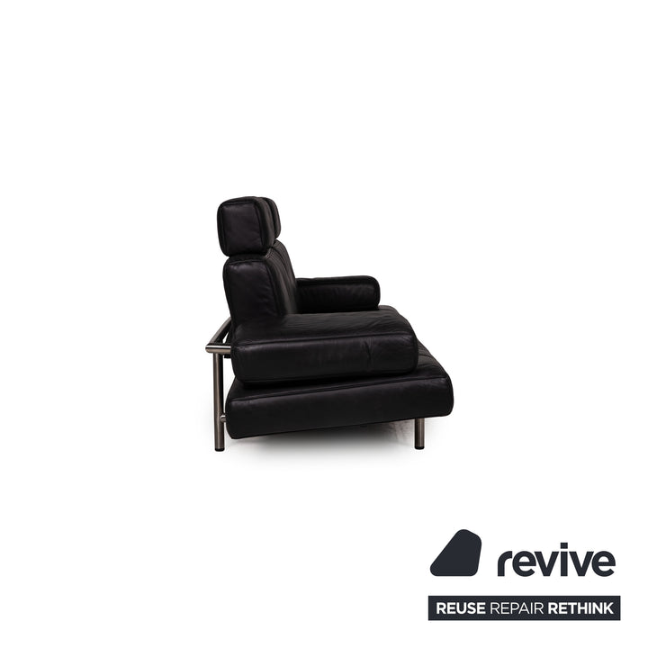 de Sede DS 460 Leder Sofa Schwarz Dreisitzer Relaxfunktion Funktion Couch