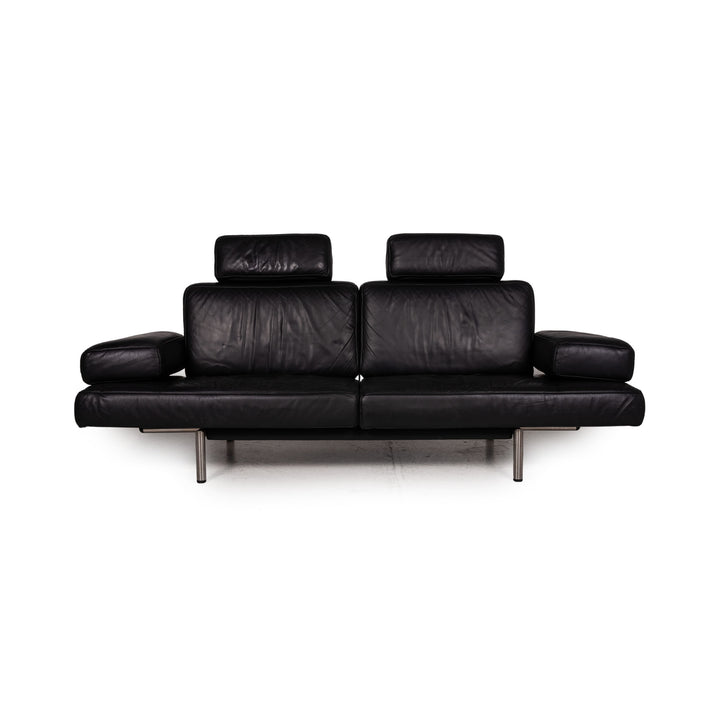 de Sede DS 460 Leder Sofa Schwarz Dreisitzer Relaxfunktion Funktion Couch