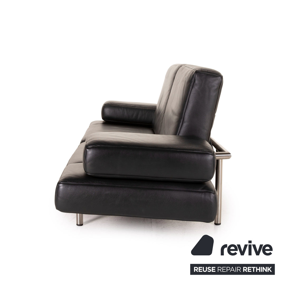 de Sede DS 460 Leder Sofa Schwarz Zweisitzer Relaxfunktion Funktion Couch