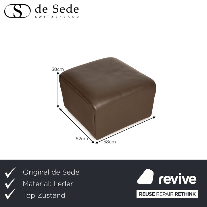 de Sede ds 47 brown leather stool