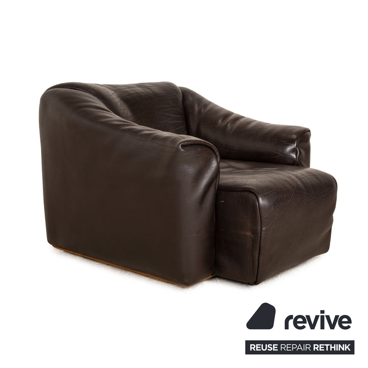 de Sede DS 47 Designer Leder Sessel Braun Einsitzer Echtleder manuelle Funktion