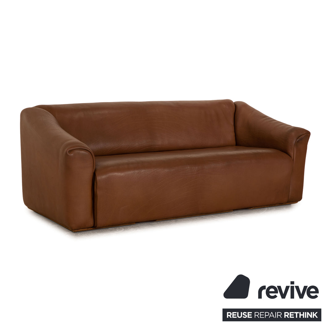 de Sede ds 47 Leder Dreisitzer Braun Sofa Couch Funktion