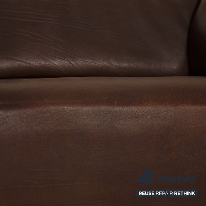 de Sede ds 47 Leder Dreisitzer Braun Sofa Couch Funktion