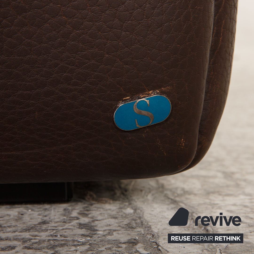 de Sede ds 47 Leder Sofa Braun Dreisitzer Couch Funktion