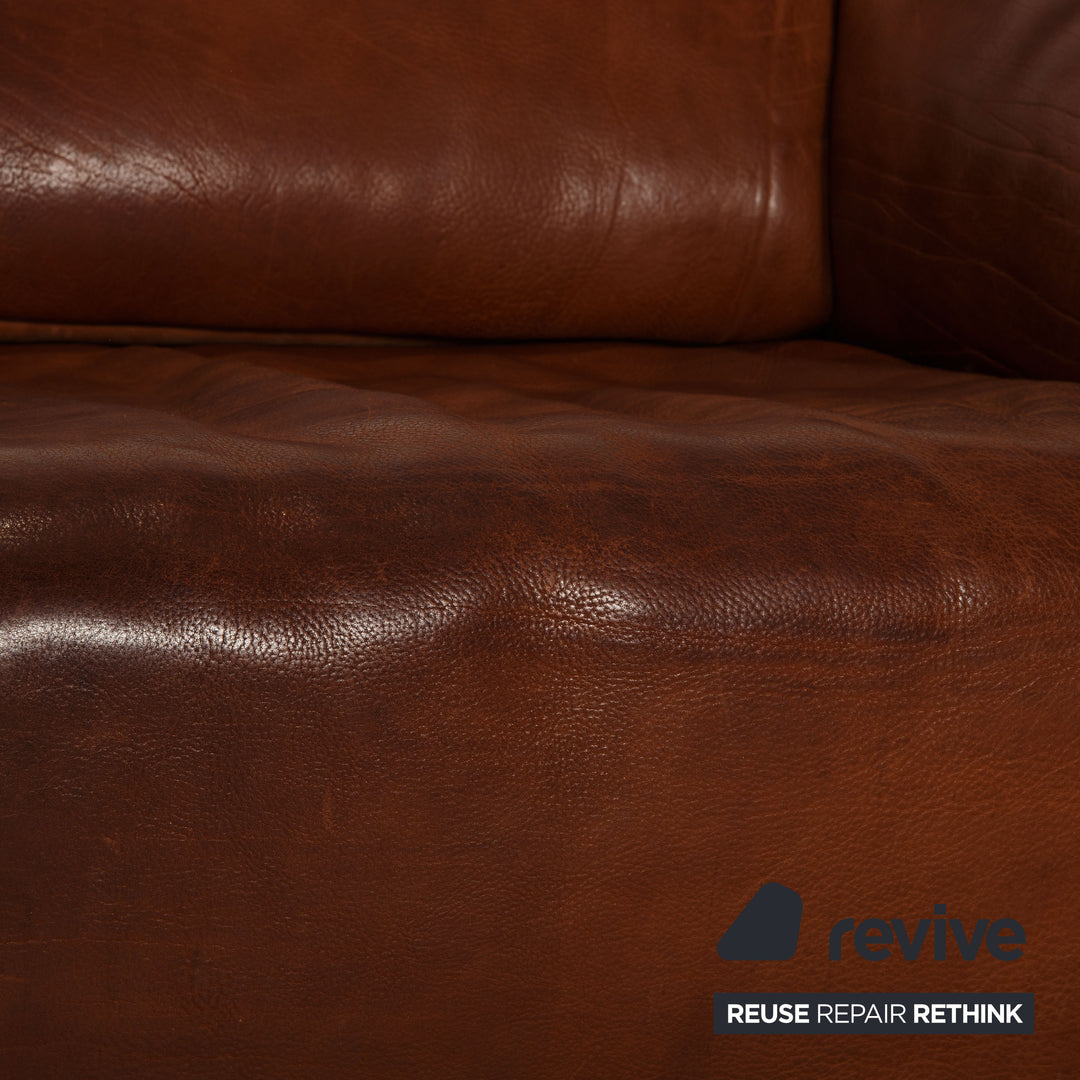 de Sede ds 47 leather sofa brown three-seater couch function