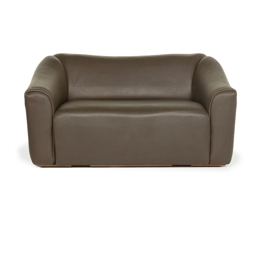 de Sede ds 47 leather sofa brown two-seater couch #13088
