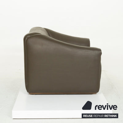 de Sede ds 47 Leder Sofa Braun Zweisitzer Couch #13088