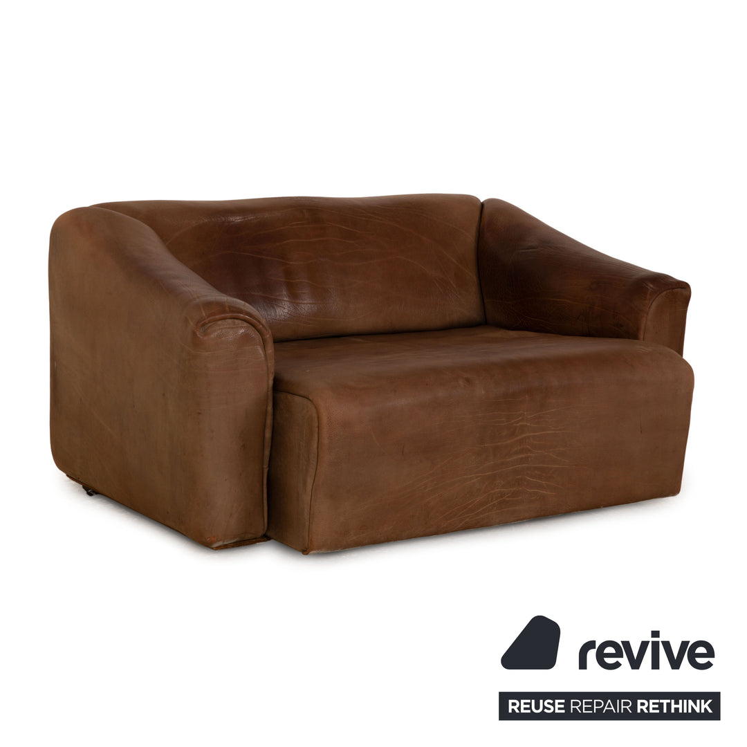 de Sede ds 47 Leder Sofa Braun Zweisitzer Couch