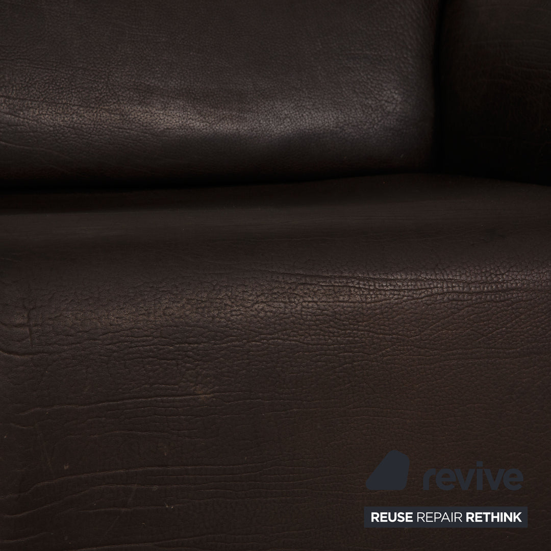 de Sede ds 47 Leder Sofa Braun Zweisitzer Couch Funktion