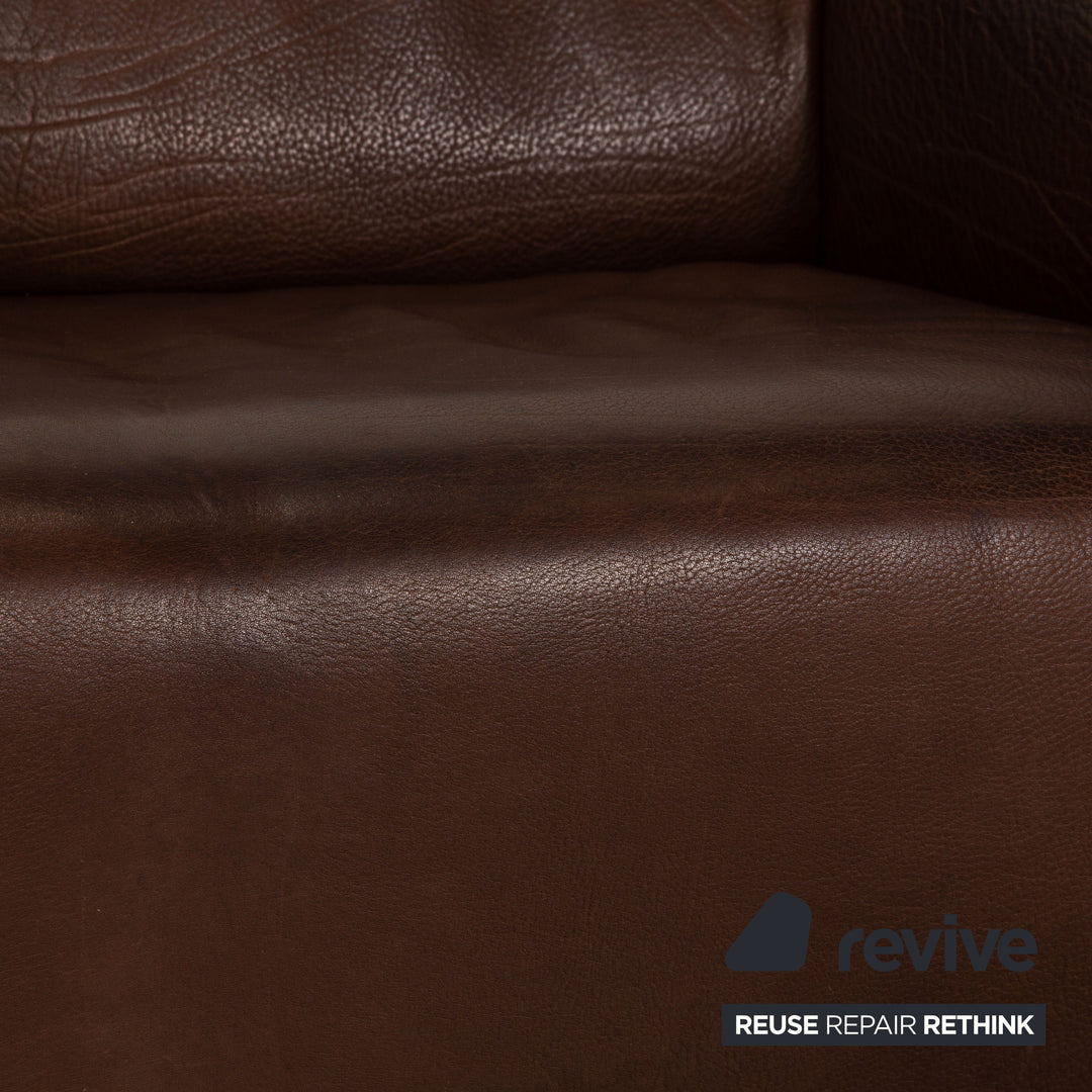 de Sede ds 47 leather sofa brown two-seater couch