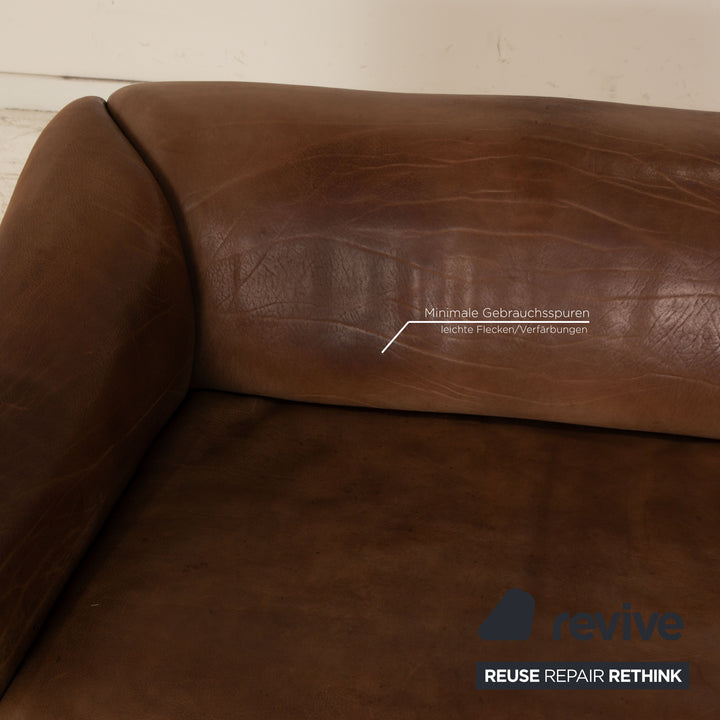 de Sede ds 47 Leder Sofa Braun Zweisitzer Couch