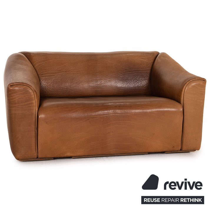 de Sede DS 47 Leder Sofa Braun Zweisitzer Funktion Vintage Couch