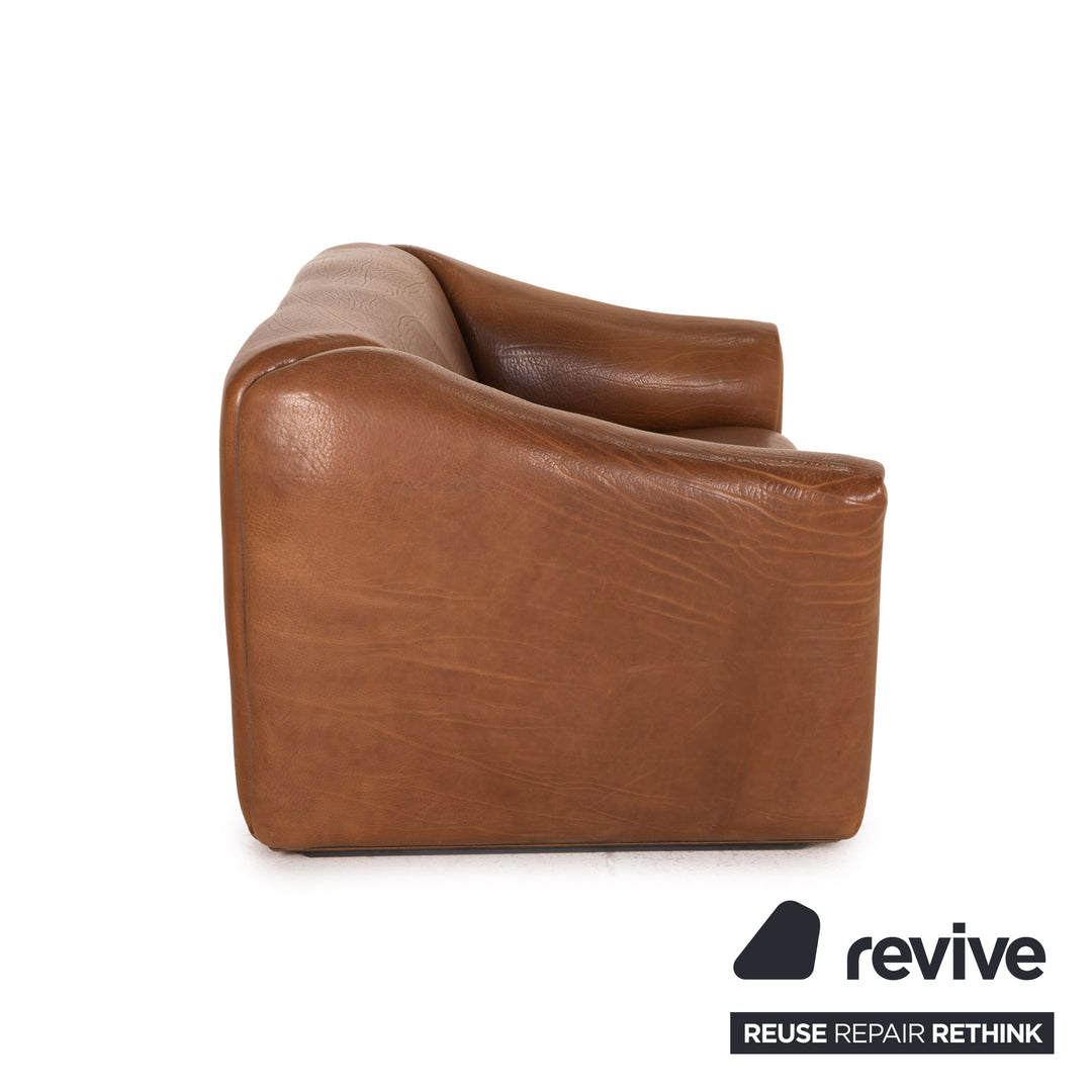 de Sede DS 47 Leder Sofa Braun Zweisitzer Funktion Vintage Couch