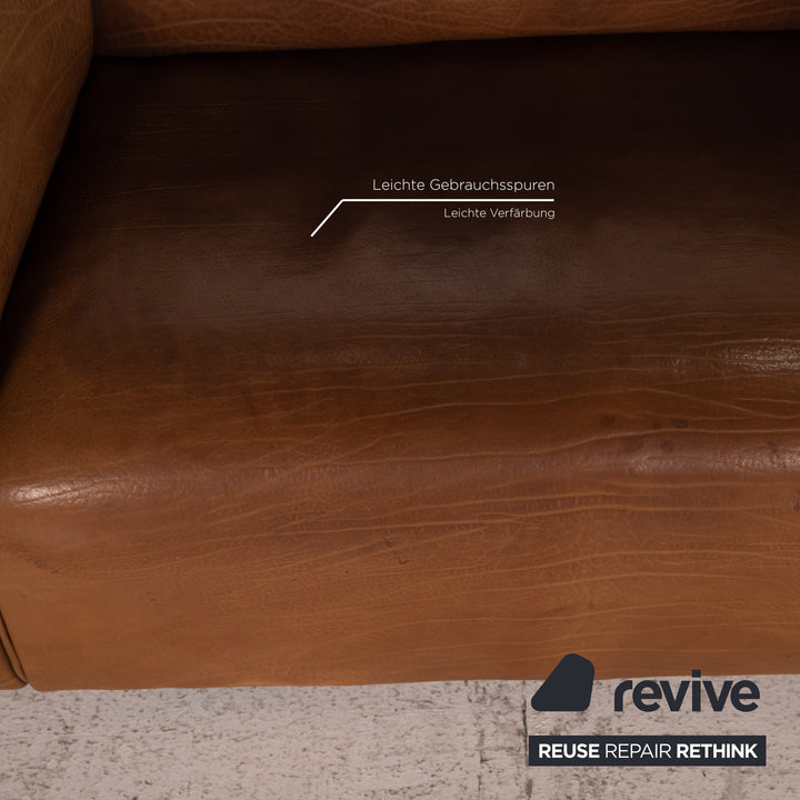 de Sede DS 47 Leder Sofa Braun Zweisitzer Funktion Vintage Couch