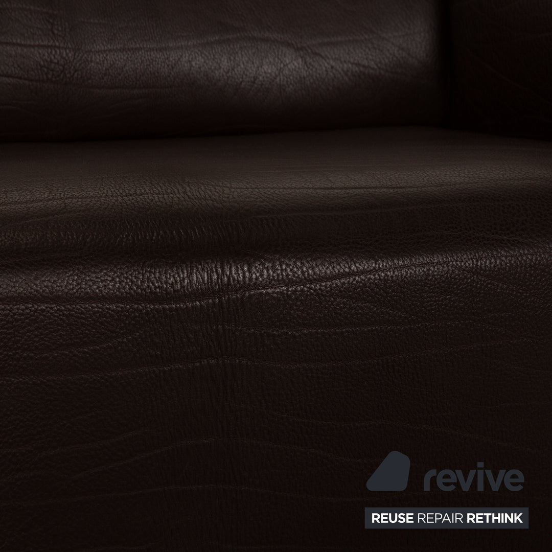 de Sede ds 47 Leder Sofa Braun Dunkelbraun Zweisitzer Couch
