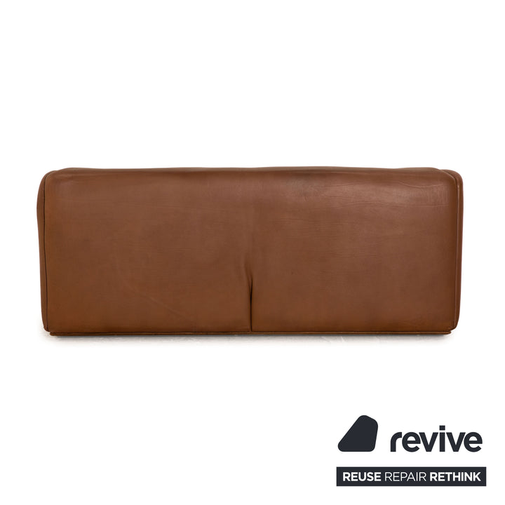 de Sede ds 47 Leder Sofa Garnitur Braun 2x Zweisitzer Sessel Hocker Couch Funktion