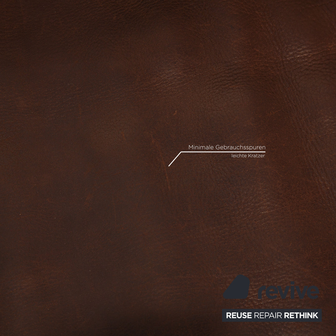 de Sede ds 47 Leder Sofa Garnitur Braun Dreisitzer Zweisitzer