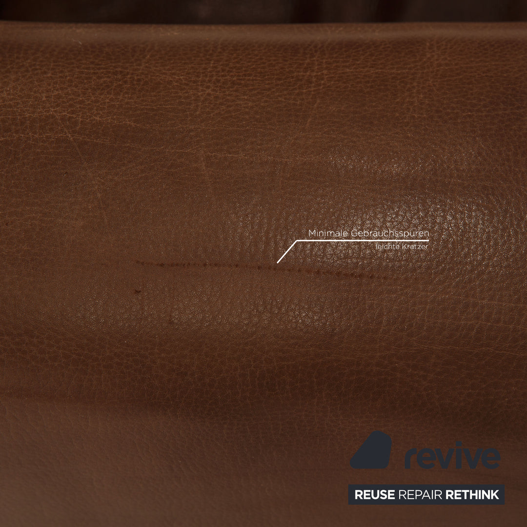 de Sede ds 47 Leder Sofa Garnitur Braun Dreisitzer Zweisitzer