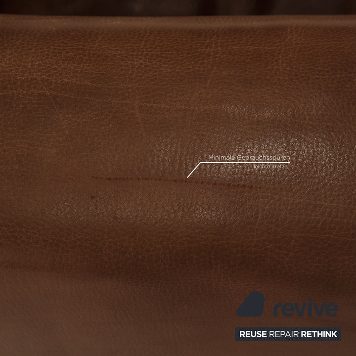 de Sede ds 47 Leder Sofa Garnitur Braun Dreisitzer Zweisitzer