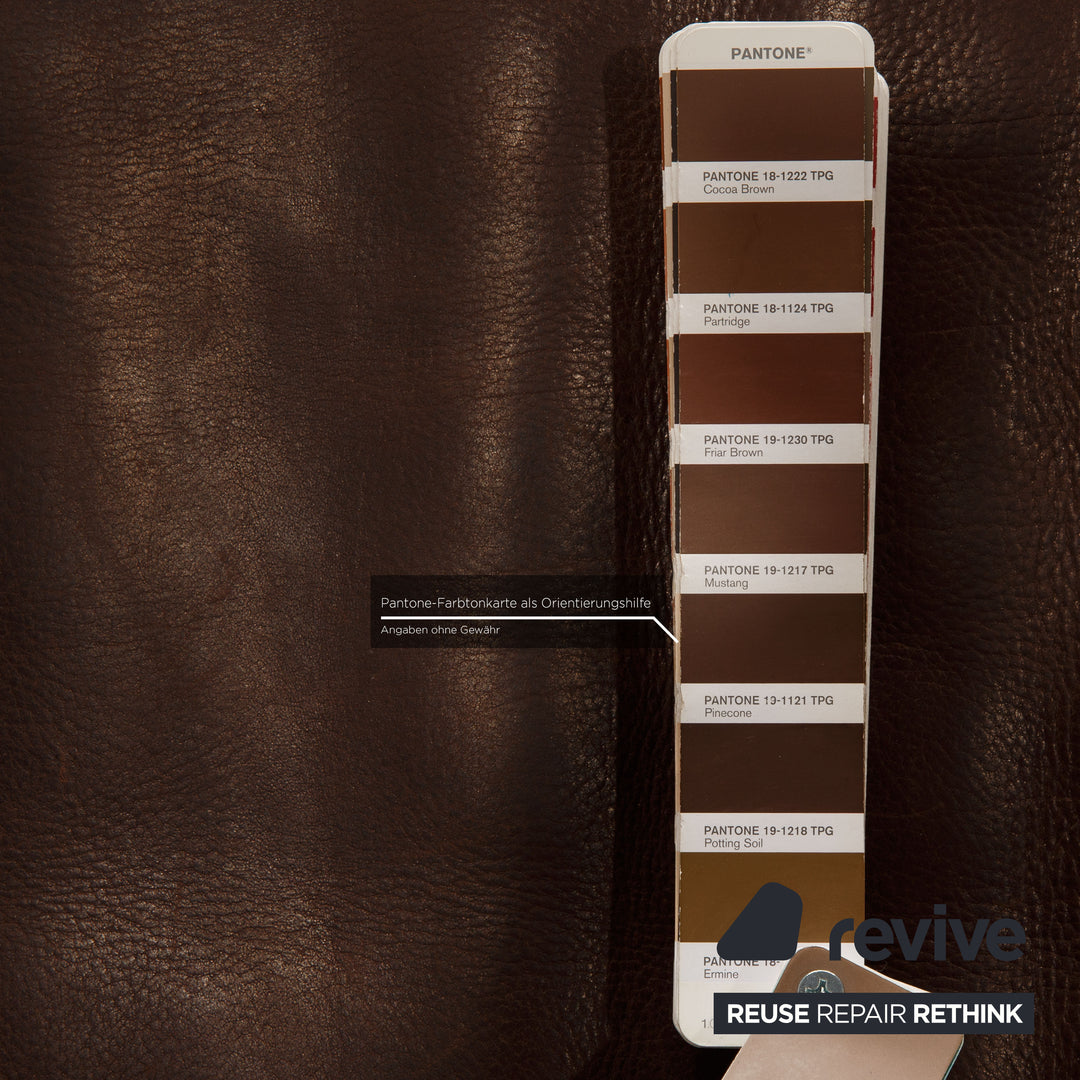 de Sede ds 47 Leder Sofa Garnitur Braun Dreisitzer Zweisitzer