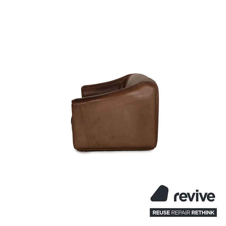 de Sede ds 47 Leder Sofa Garnitur Braun Dreisitzer Zweisitzer