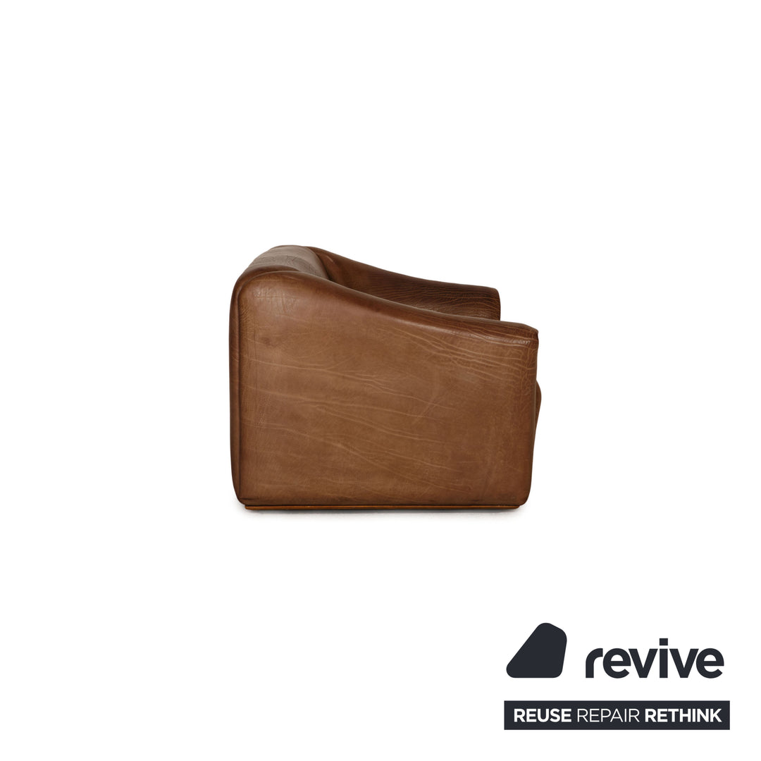 de Sede ds 47 Leder Sofa Garnitur Braun Dreisitzer Zweisitzer