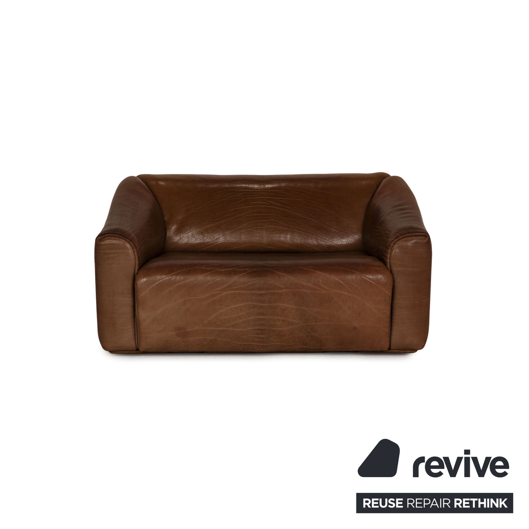 de Sede ds 47 Leder Sofa Garnitur Braun Dreisitzer Zweisitzer