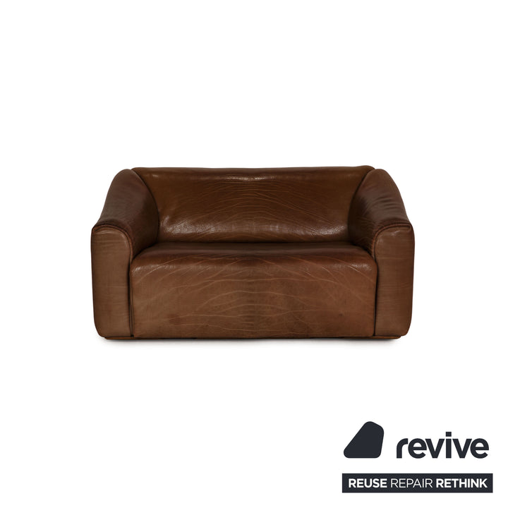 de Sede ds 47 Leder Sofa Garnitur Braun Dreisitzer Zweisitzer