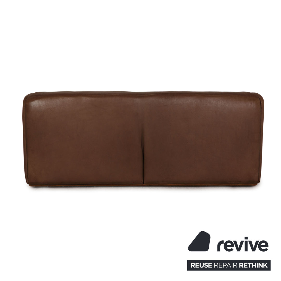 de Sede ds 47 Leder Sofa Garnitur Braun Dreisitzer Zweisitzer