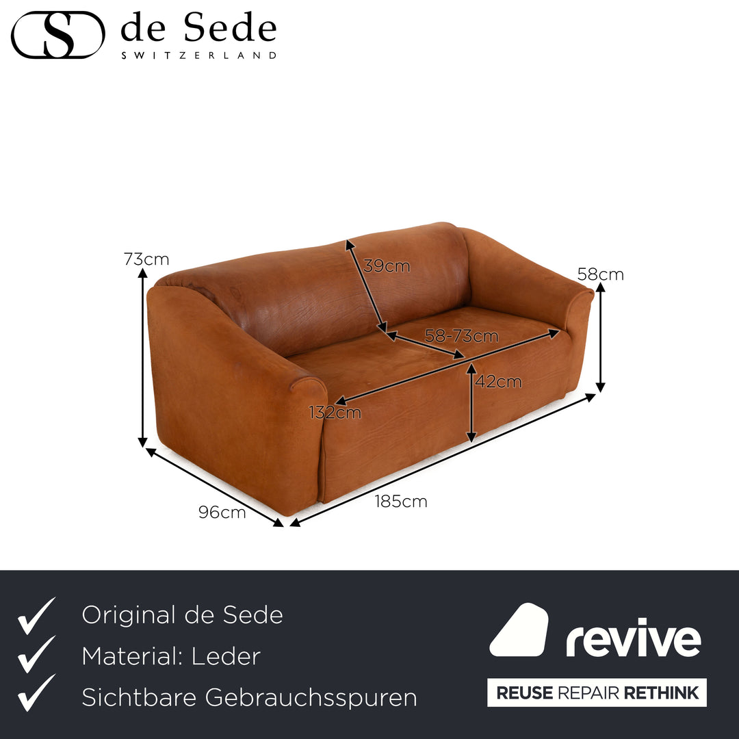 de Sede DS 47 Leder Dreisitzer Braun Sofa Couch Funktion