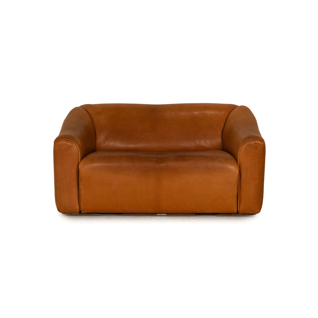 de Sede DS 47 Leder Zweisitzer Braun Sofa Couch