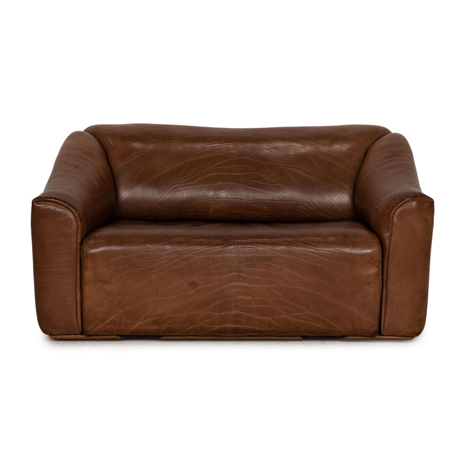 de Sede DS 47 Zweisitzer Leder Braun Sofa Couch