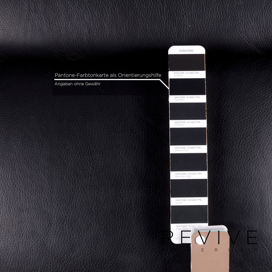 de Sede DS 470 Leder Sofa Schwarz Zweisitzer Funktion Relaxfunktion Couch #12097