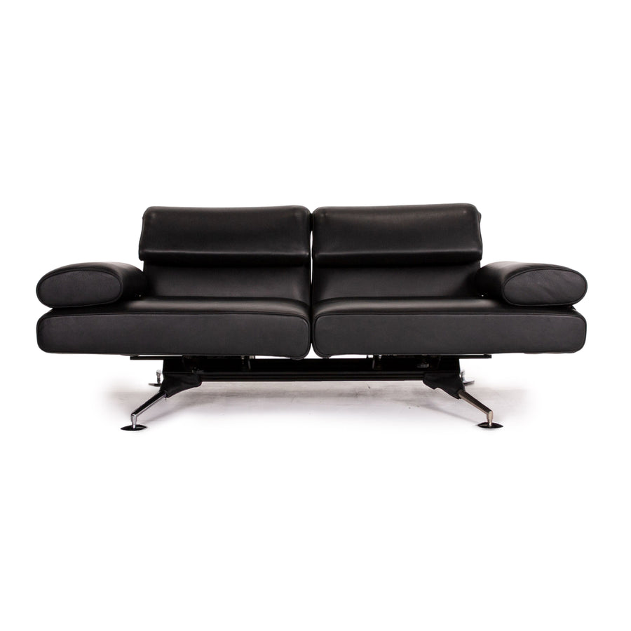 de Sede DS 470 Leder Sofa Schwarz Zweisitzer Relaxfunktion Funktion Couch #13363
