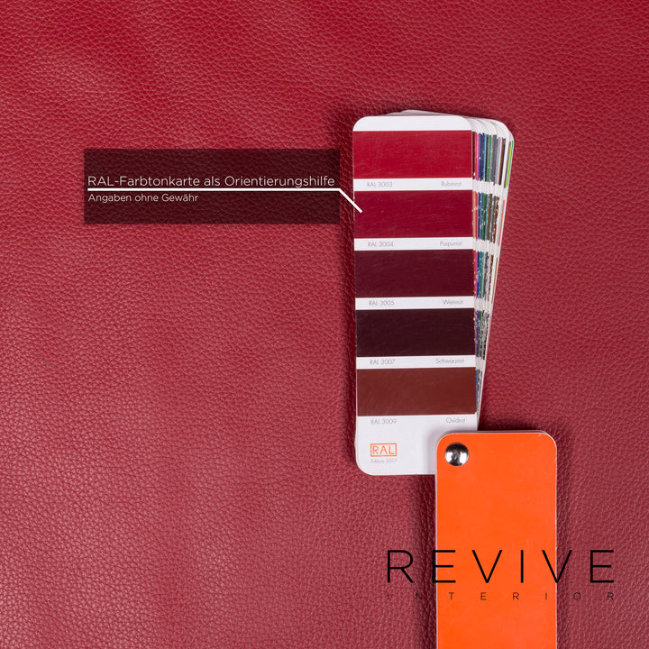 de Sede DS 480 Leder Sofa Rottt Zweisitzer Couch Funktion Echtleder #5845