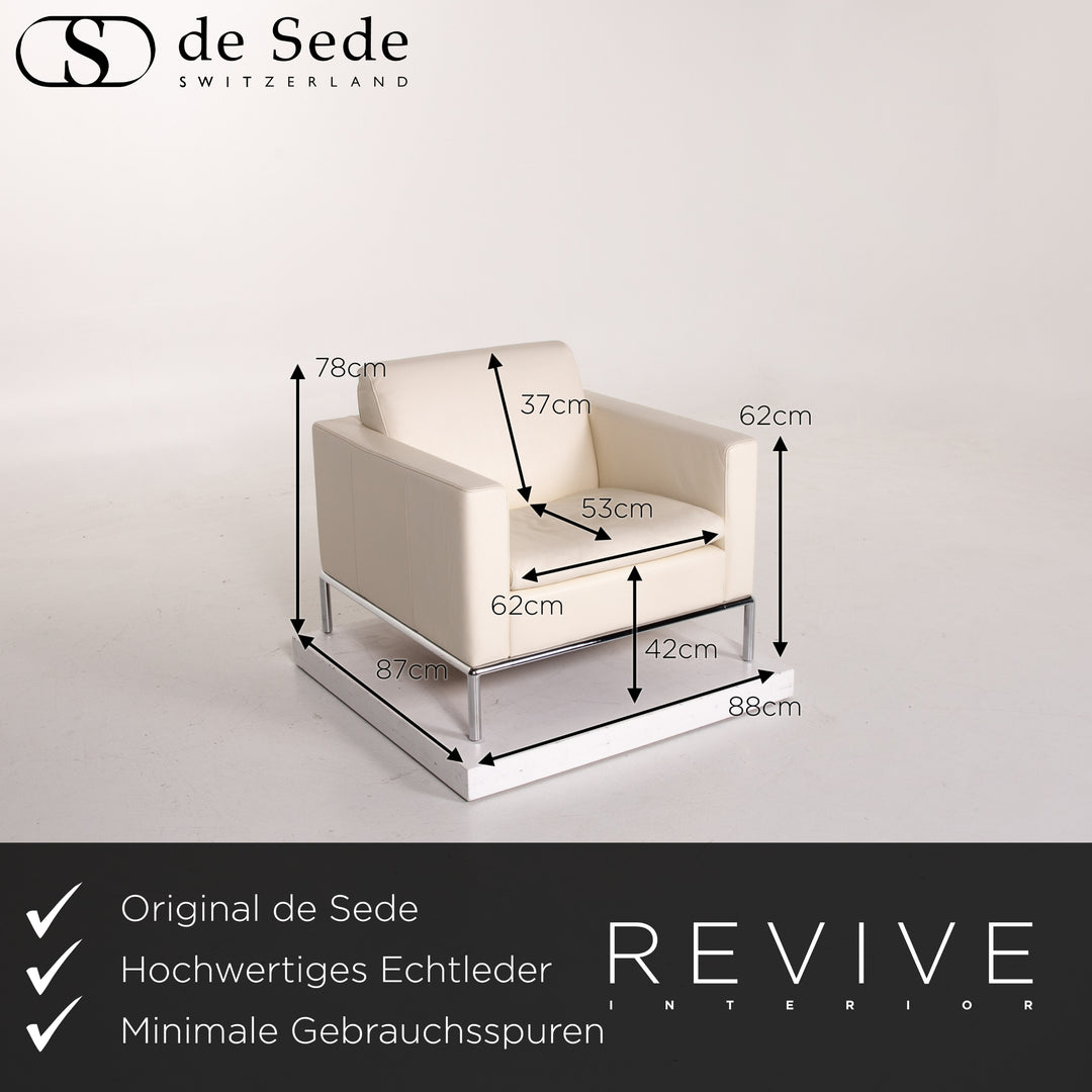 de Sede DS 5 leather armchair cream #14073